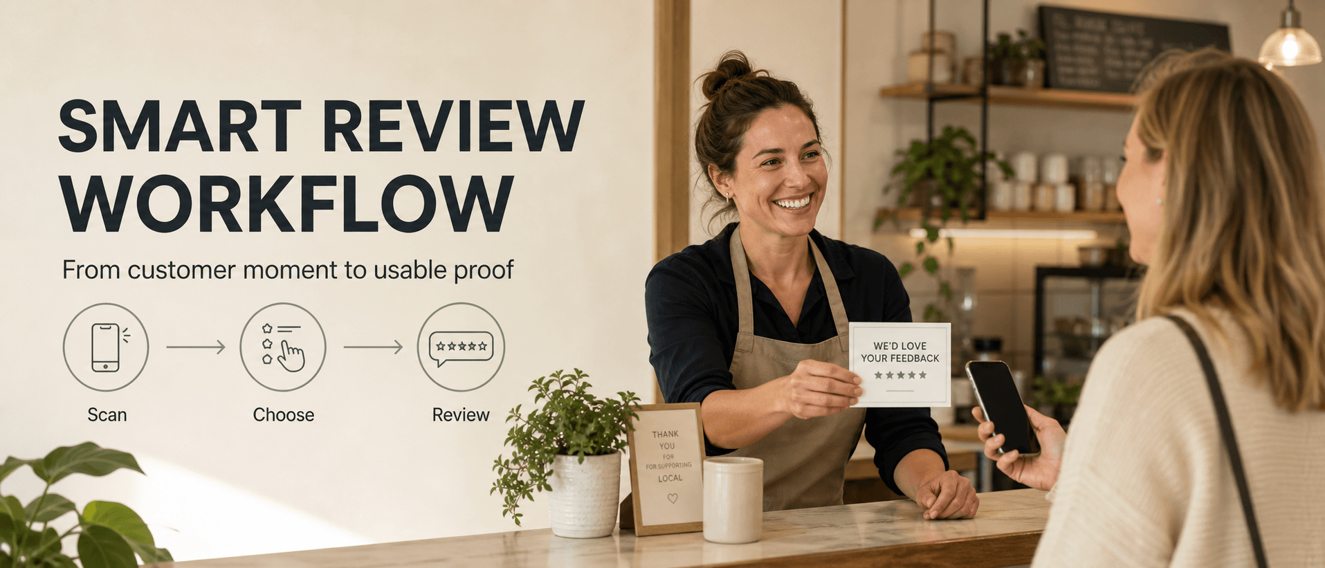 How to Create a Smart Review QR Code Workflow for a Local Business image 1