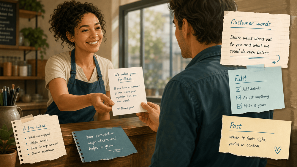 How to Write Review Request Prompts Customers Can Edit Before Posting