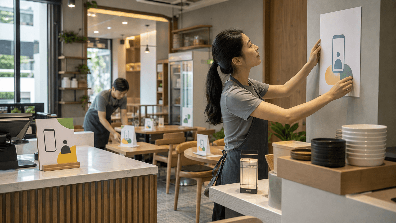 门店员工准备上线扫码营销入口