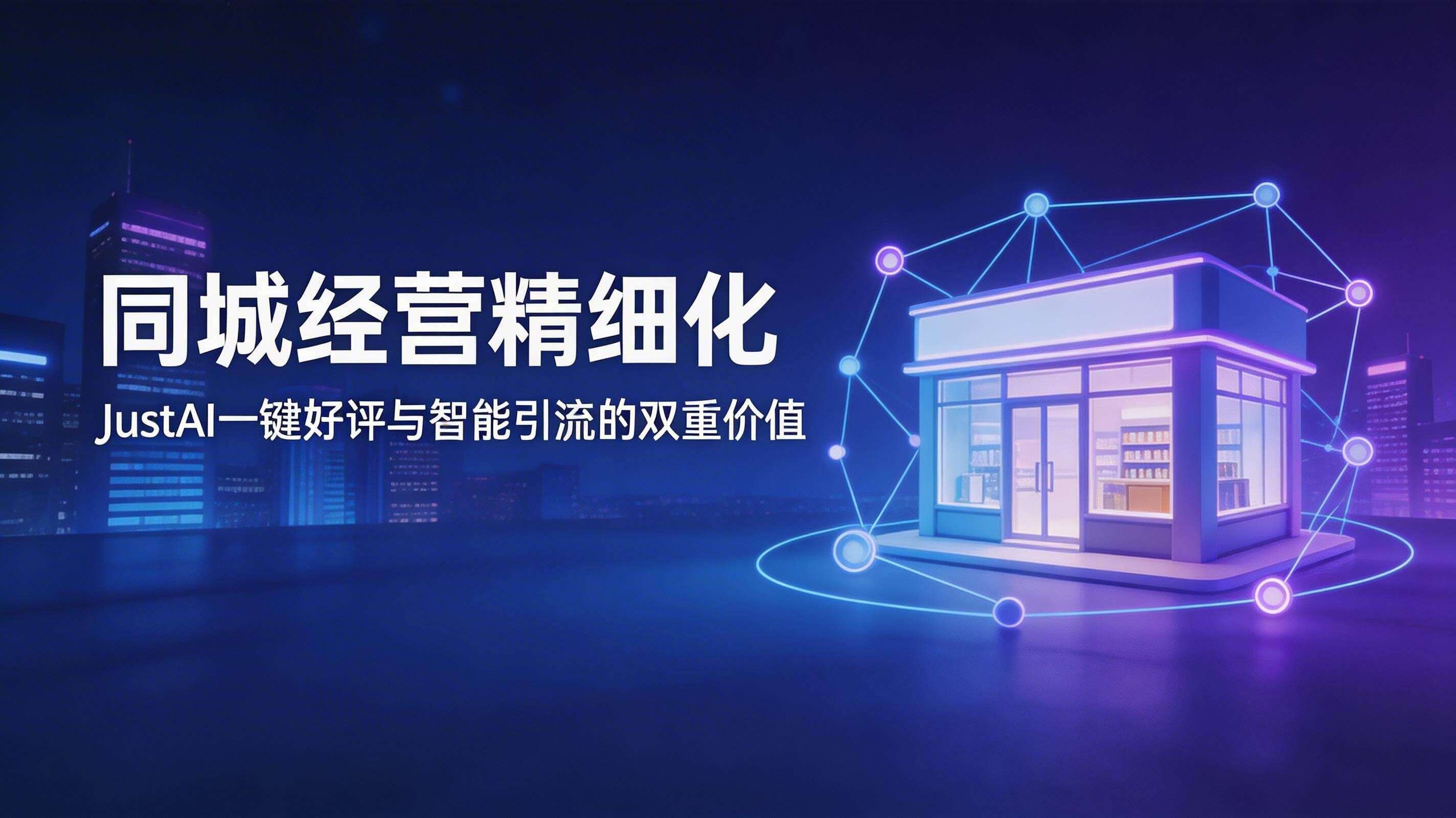 同城经营进入精细化阶段:JustAI 一键好评与智能引流的双重价值