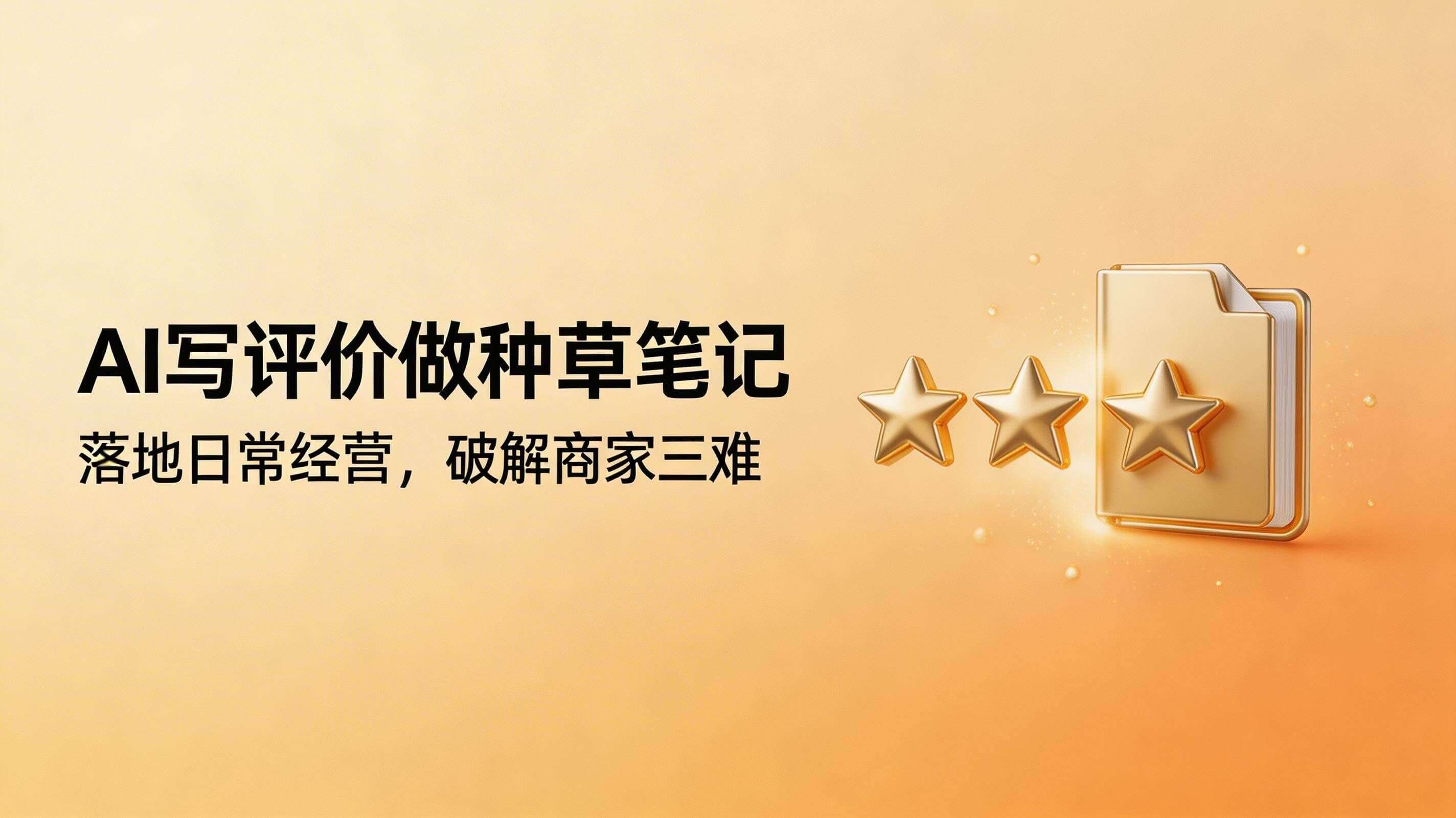AI 写评价、做种草笔记可落地日常经营吗?