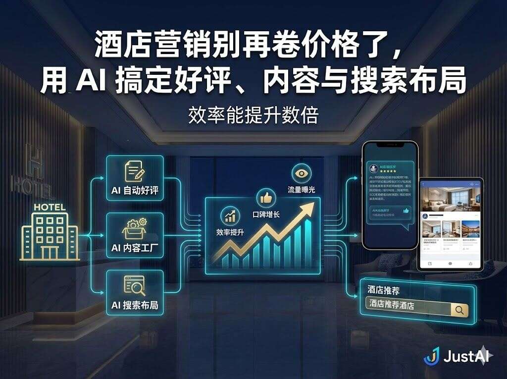 酒店营销别再卷价格了，用 AI 搞定好评、内容与搜索布局，效率能提升数倍
