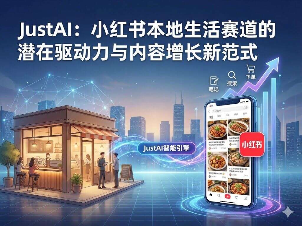 JustAI:小红书本地生活赛道的潜在驱动力与内容增长新范式