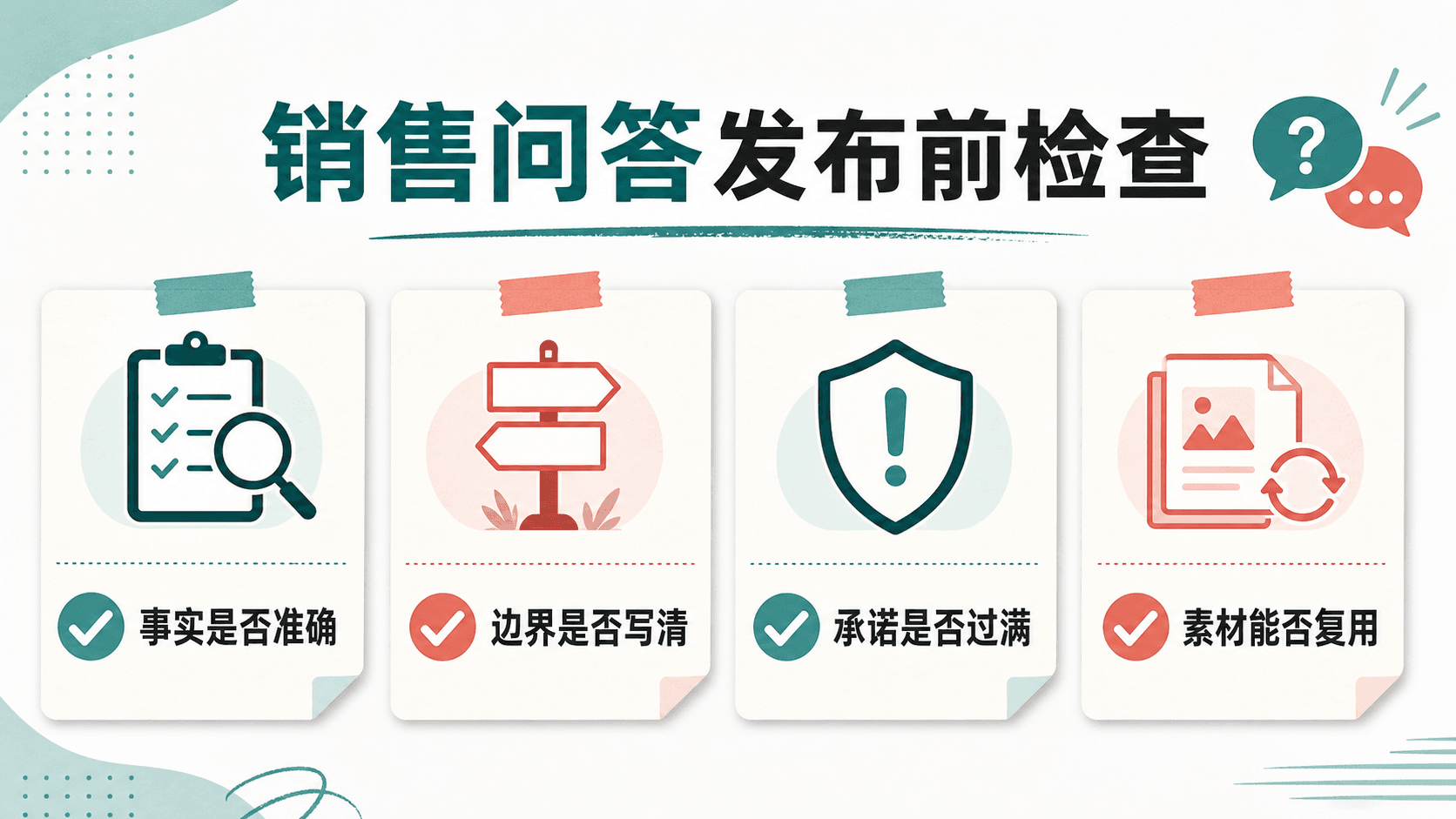 销售问答发布前检查